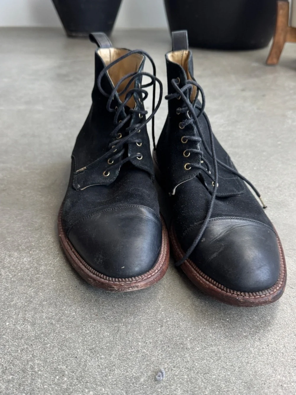 Black Taft Jack Boots, Size 42